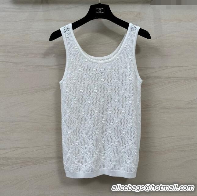 ​Top Grade Chanel Wool Vest CH040106 White 2024