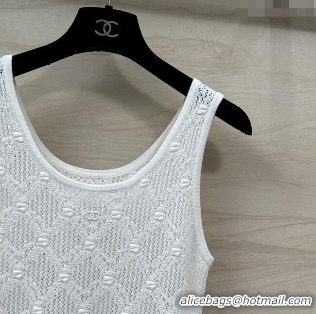 ​Top Grade Chanel Wool Vest CH040106 White 2024