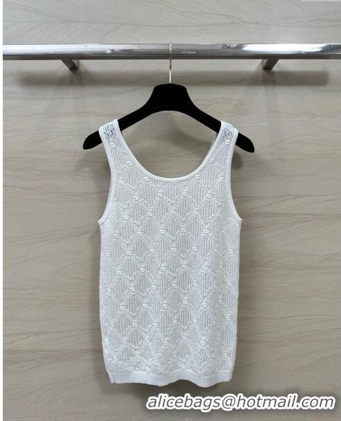 ​Top Grade Chanel Wool Vest CH040106 White 2024