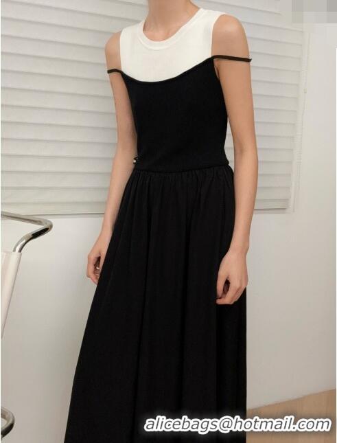 ​Affordable Price Miu Miu Long Dress M040116 White/Black 2024