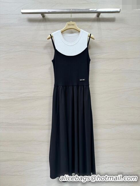 ​Affordable Price Miu Miu Long Dress M040116 White/Black 2024