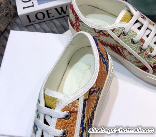 Low Price Dior Walk'n'Dior Sneakers in Embroidered Cotton Multicolor 226043