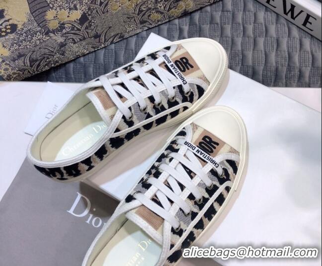 Good Looking Dior Walk'n'Dior Sneakers in Embroidered Cotton Multicolor 226044