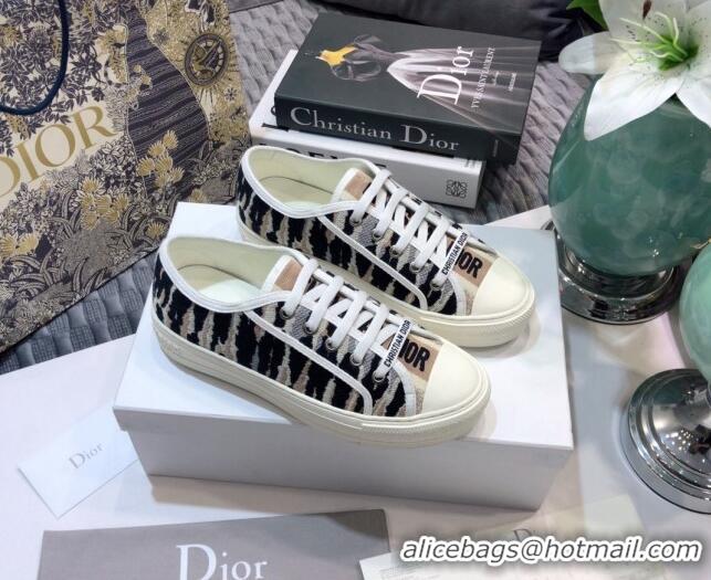 Good Looking Dior Walk'n'Dior Sneakers in Embroidered Cotton Multicolor 226044