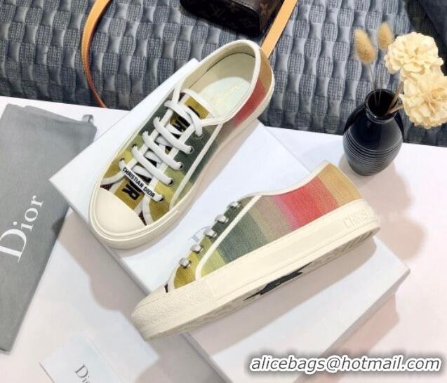 Purchase Dior Walk'n'Dior Sneakers in Embroidered Cotton Rainbow 226052