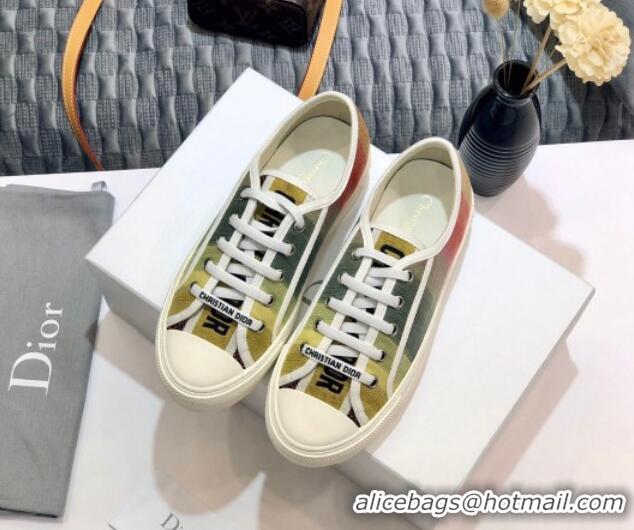 Purchase Dior Walk'n'Dior Sneakers in Embroidered Cotton Rainbow 226052