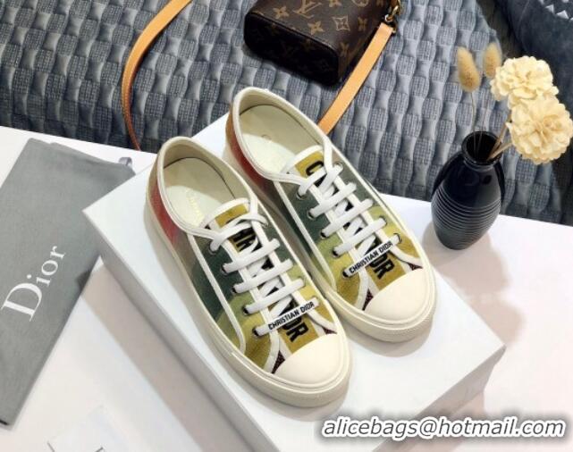 Purchase Dior Walk'n'Dior Sneakers in Embroidered Cotton Rainbow 226052