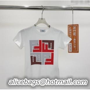 ​Buy Inexpensive Fendi T-shirt F040306 White/Red 2024 (Kids)