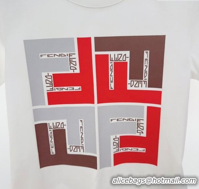 ​Buy Inexpensive Fendi T-shirt F040306 White/Red 2024 (Kids)