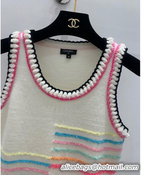 Affordable Price Chanel Knit Dress CH040314 White 2024