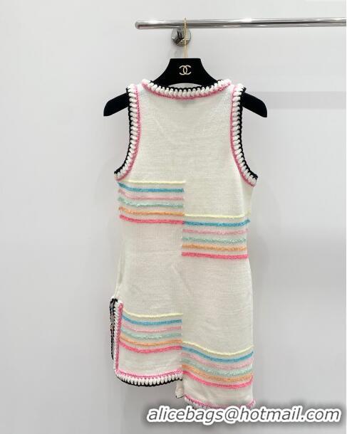 Affordable Price Chanel Knit Dress CH040314 White 2024