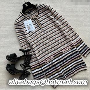 ﻿Famous Brand Chanel Knit Dress CH040315 Multicolor 2024