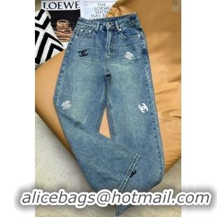 Traditional Discount Chanel Denim Jeans CH040316 Blue 2024