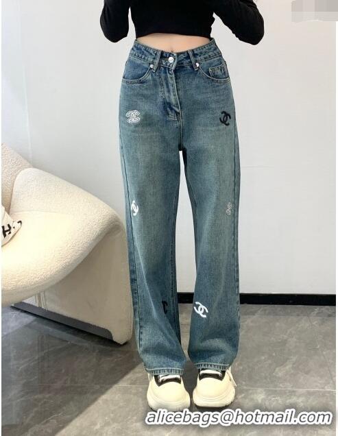 Traditional Discount Chanel Denim Jeans CH040316 Blue 2024