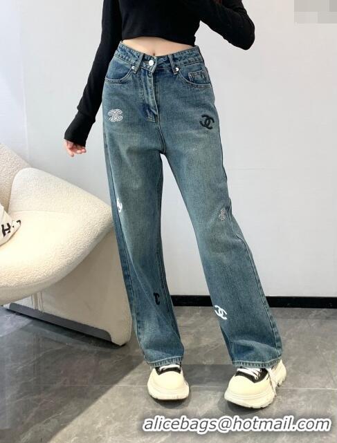 Traditional Discount Chanel Denim Jeans CH040316 Blue 2024