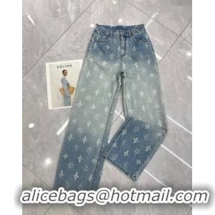 Top Quality Louis Vuitton Denim Jeans LV040318 Blue 2024