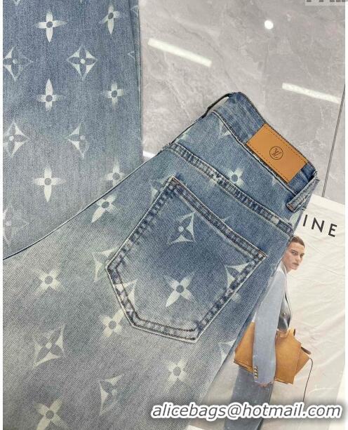 Top Quality Louis Vuitton Denim Jeans LV040318 Blue 2024