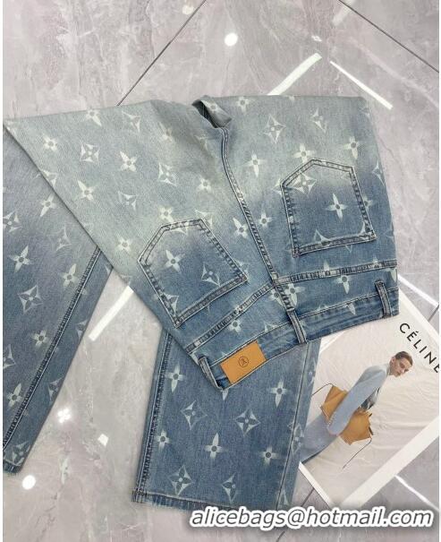 Top Quality Louis Vuitton Denim Jeans LV040318 Blue 2024