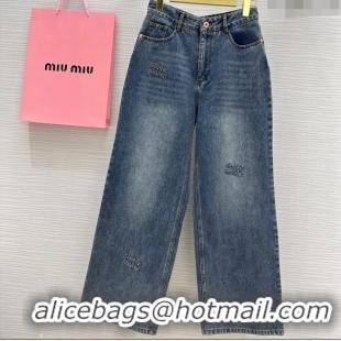 Super Quality Miu Miu Denim Jeans M040320 Blue 2024