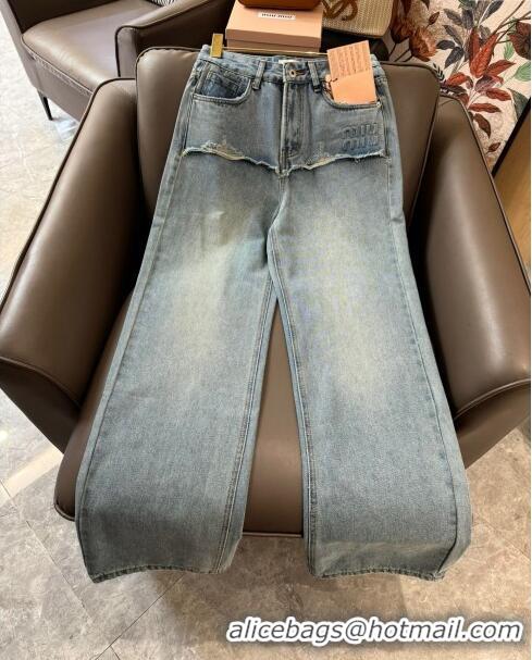 Buy Fashionable Miu Miu Denim Jeans M040321 Blue 2024