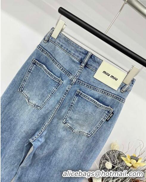 ​Big Discount Miu Miu Denim Jeans M040324 Blue 2024