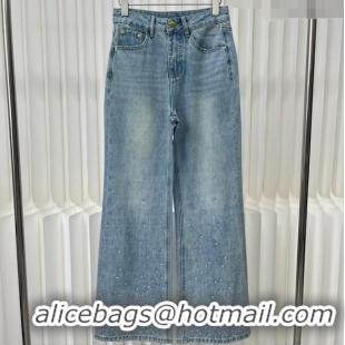 ​Unique Grade Chanel Crystal Denim Jeans CH040326 Blue 2024