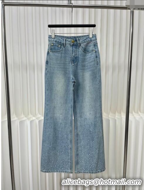 ​Unique Grade Chanel Crystal Denim Jeans CH040326 Blue 2024