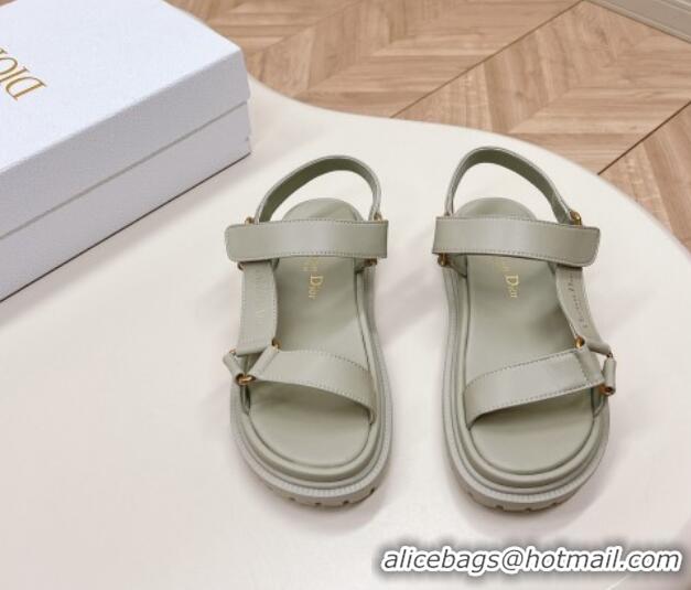 Perfect Dior D-Wave Sandal in Calfskin Grey 226071