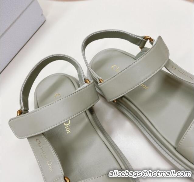 Perfect Dior D-Wave Sandal in Calfskin Grey 226071