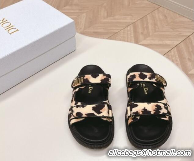 Best Price Dior Dioract Slide Sandals in Printed Canvas Beige/Black 226073