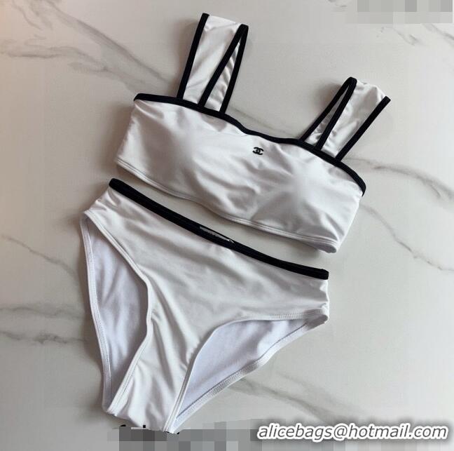 Promotional Chanel Two Pieces Swimwear 030601 White 2024