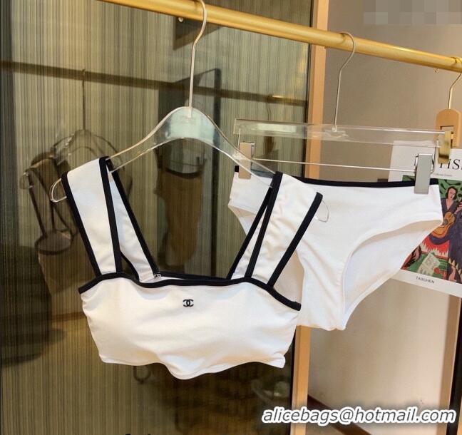 Promotional Chanel Two Pieces Swimwear 030601 White 2024