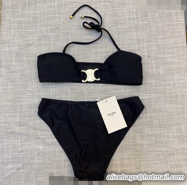 Traditional Specials Celine Triomphe Swimwear 030601 Black 2024