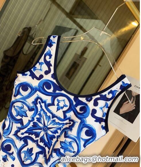 ​Best Quality Dolce & Gabbana DG Swimwear 0306 Blue/White 2024