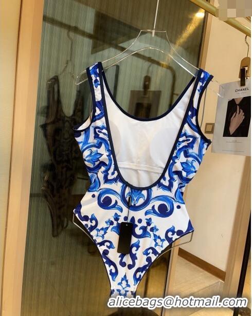 ​Best Quality Dolce & Gabbana DG Swimwear 0306 Blue/White 2024