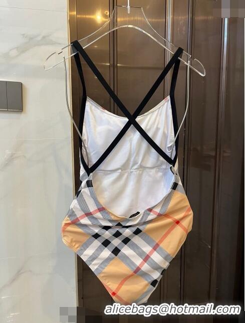 ​Top Quality Burberry Swimwear One Piece 0306 Yellow/Grey 2024