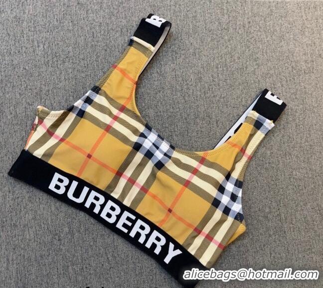 ​Top Quality Burberry Two Pieces Swimwear 0306 Apricot/Black 2024