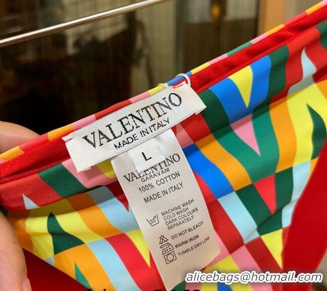 ​Famous Brand Valentino Swimwear 0306 Red/Multi 2024