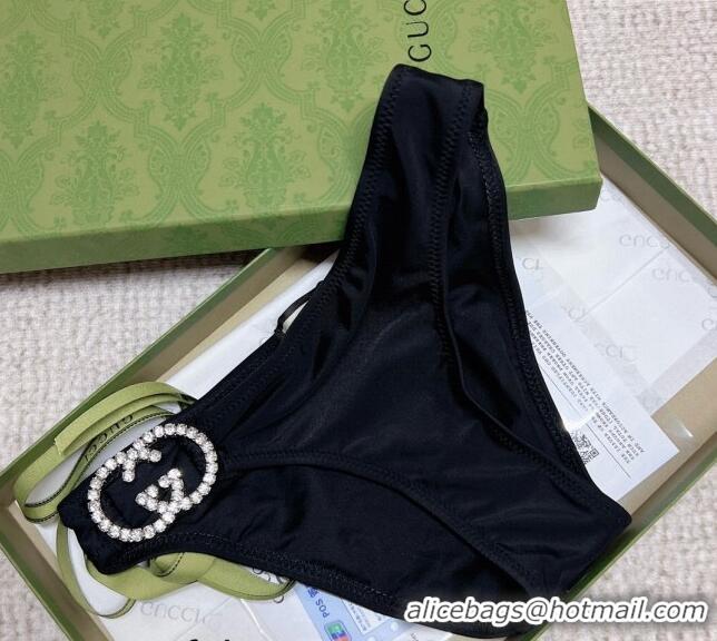 Buy Inexpensive Gucci Swimwear with Crystals GG G6072 Black 2024