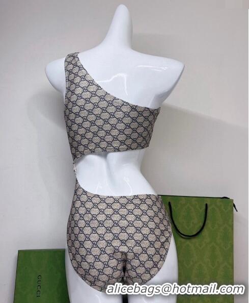 ​Buy Cheap Gucci Cutout Swimwear G0306 Beige/Blue 2024