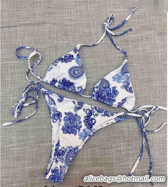 Pretty Style Dior Printed Swimwear 030603 Blue/White 2024