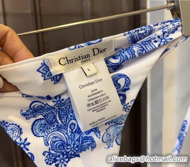 Pretty Style Dior Printed Swimwear 030603 Blue/White 2024