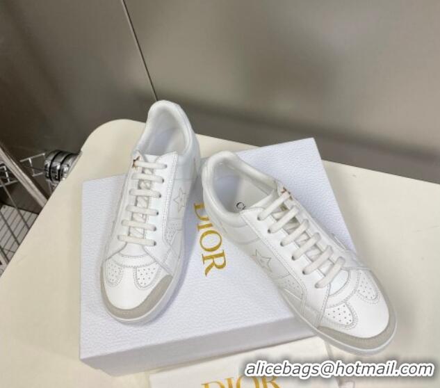 Purchase Dior CD Star Calfskin Sneakers White/Grey 325133