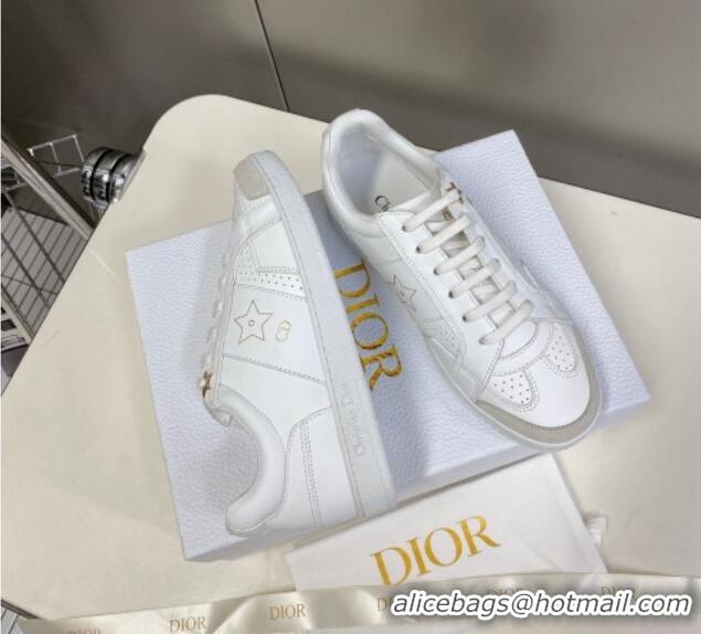 Purchase Dior CD Star Calfskin Sneakers White/Grey 325133