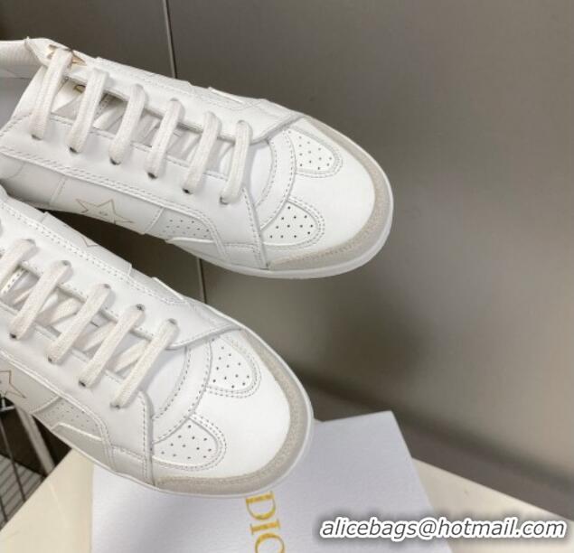 Purchase Dior CD Star Calfskin Sneakers White/Grey 325133