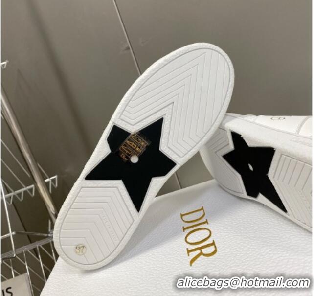 Purchase Dior CD Star Calfskin Sneakers White/Grey 325133