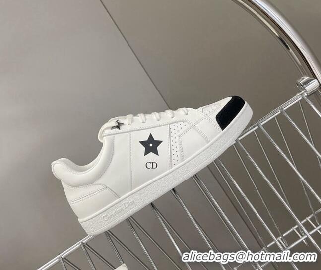 Trendy Design Dior CD Star Calfskin Sneakers White/Black 325134