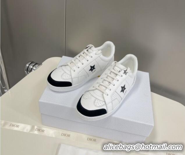 Trendy Design Dior CD Star Calfskin Sneakers White/Black 325134