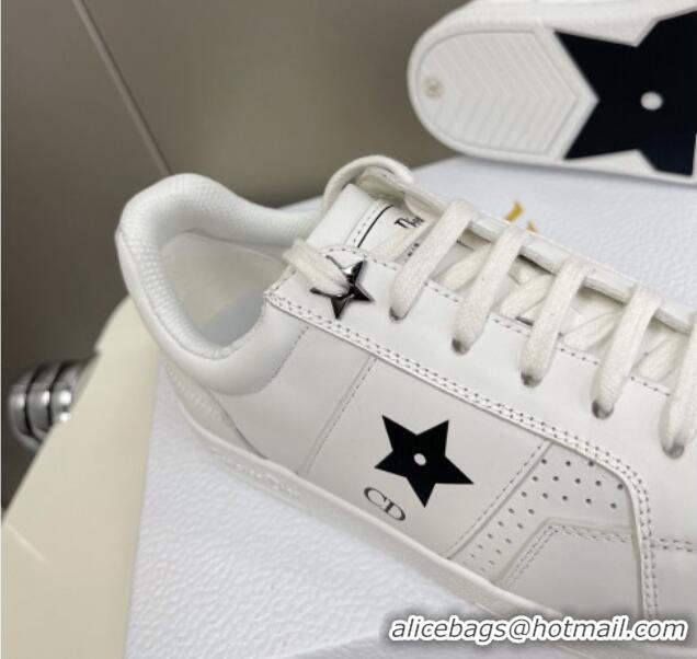 Trendy Design Dior CD Star Calfskin Sneakers White/Black 325134