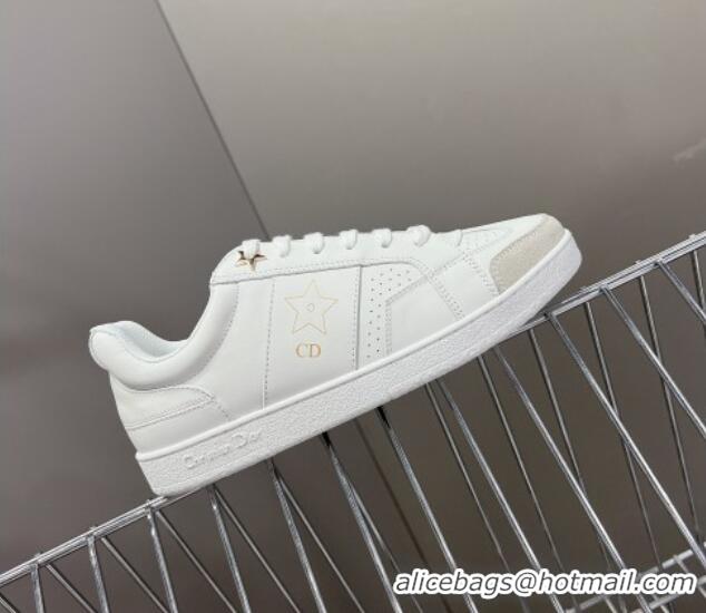 Good Quality Dior CD Star Calfskin Sneakers White 325139